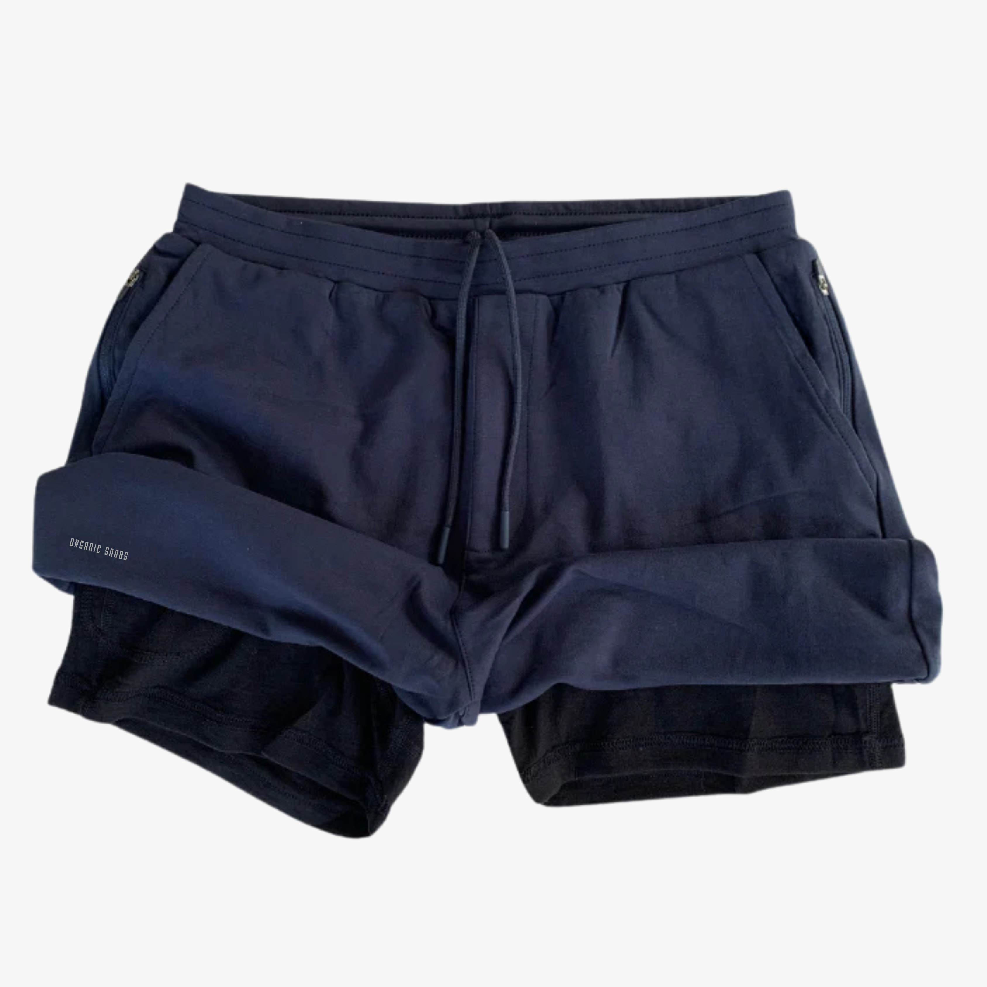 100% Organic Cotton Shorts (100% Merino Wool Liner) / Navy